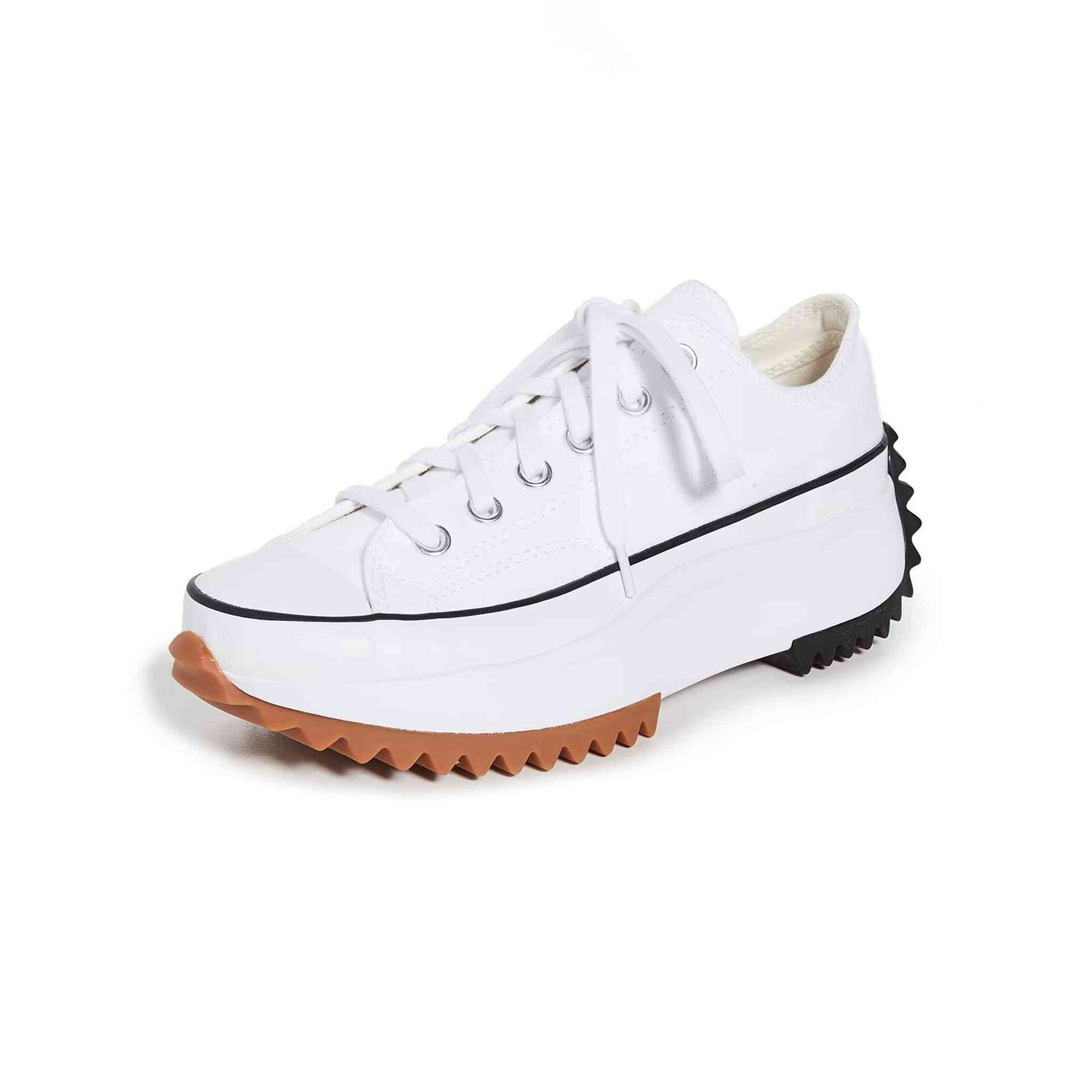 Converse Run Star Hike Hi Sneakers, Black/White/Gum, 11.5 US Women/10 US Men