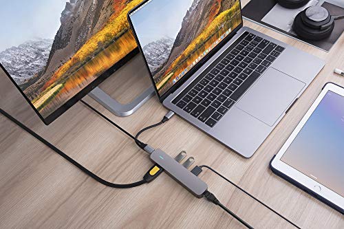 HyperDrive 6-in-1 USB-C Hub with 4K HDMI Output, Space Gray