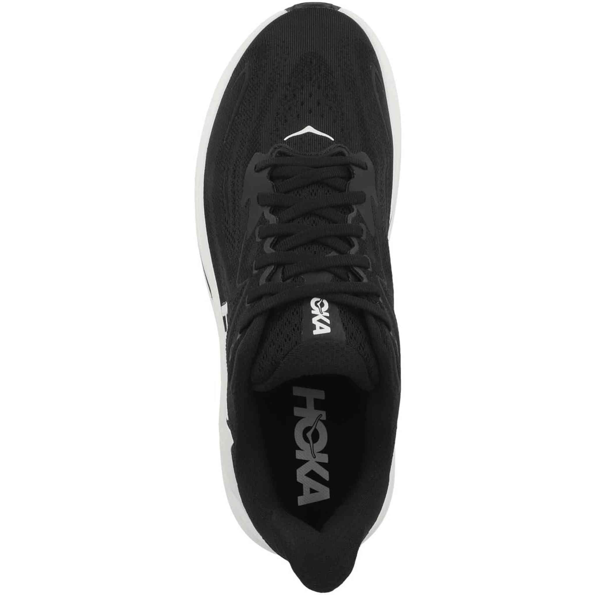 Hoka Men's Clifton 10 Sneaker, Black/White
