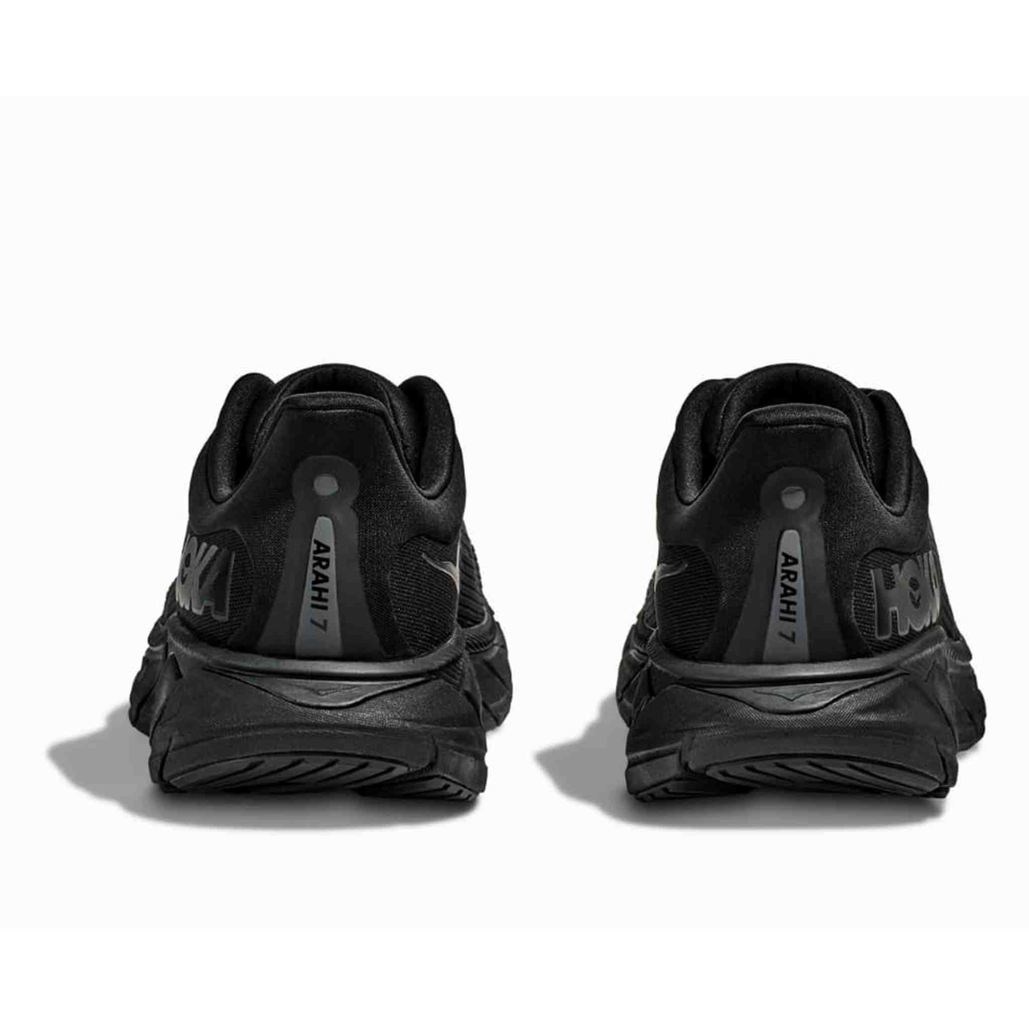 Hoka Men's Arahi 7 Sneaker, Black/Black, 8