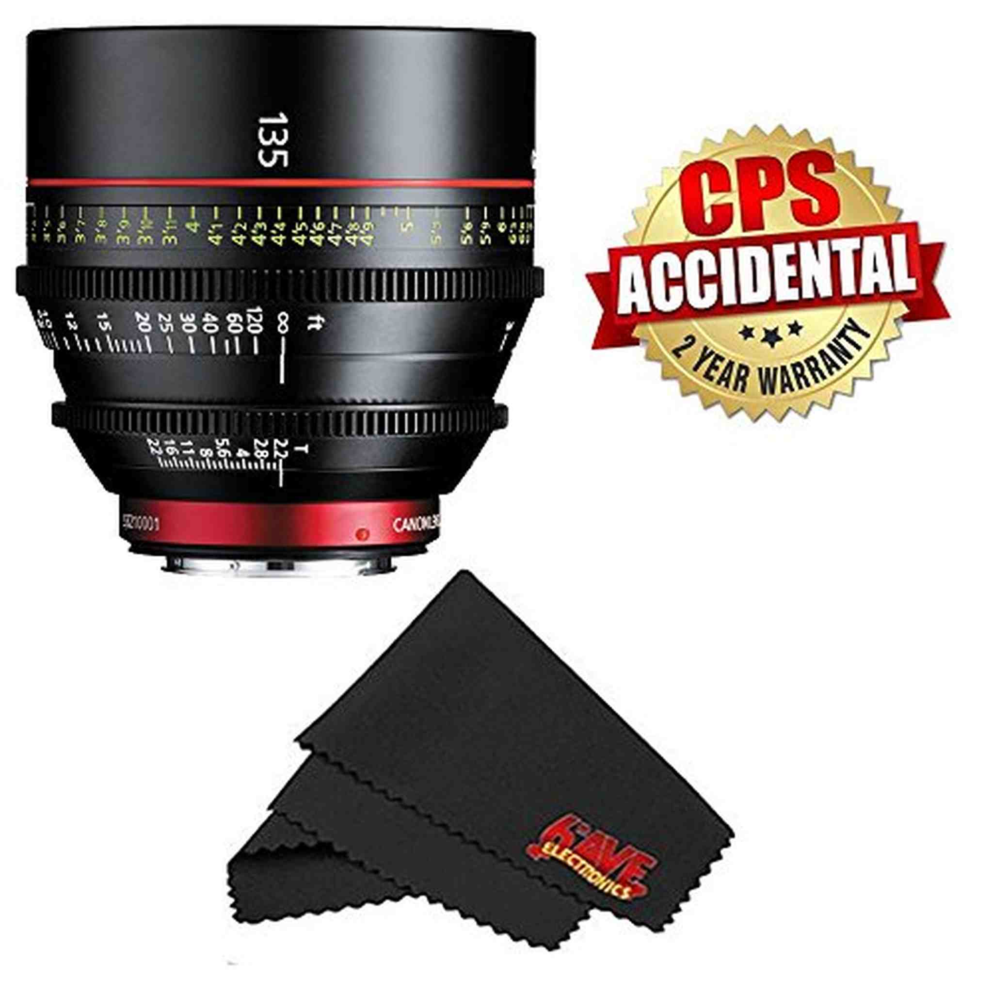Canon CN-E Cinema Prime Lens International Version 2 Year Warranty 135MM - Used Canon