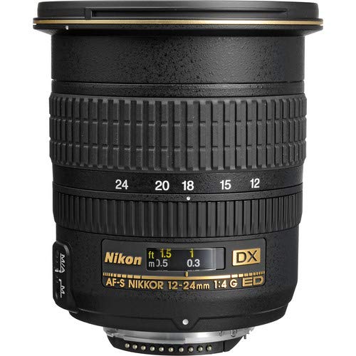 Nikon AF-S DX Zoom-NIKKOR 12-24mm f/4G IF-ED Lens for Nikon F Mount + Accessories (International Model with 2 Year Warra