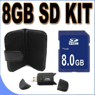 8GB SD/HC Memory Card Secure Digital BigVALUEInc Accessory Saver Bundle for Digital Recorders