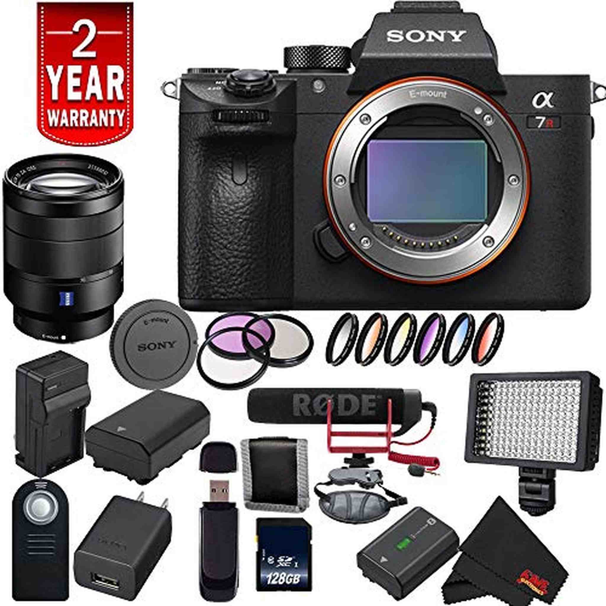 Sony Alpha a7R III ILCE7RM3/B A7RM3 Mirrorless Digital Camera International Model + Sony 24-70mm Lens Video Bundle Sony