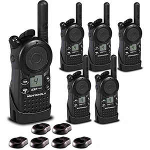 6 x Motorola CLS1410 UHF 1 W 4-Channel 2-Way Radio CLS1410 - 6 Pack Bundle Motorola Solutions
