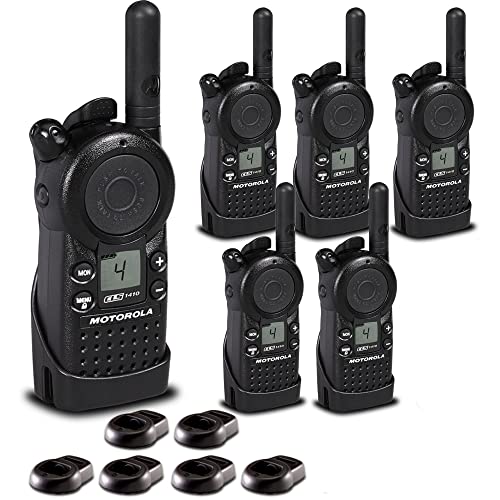 6 x Motorola CLS1410 UHF 1 W 4-Channel 2-Way Radio (CLS1410) - 6 Pack Bundle