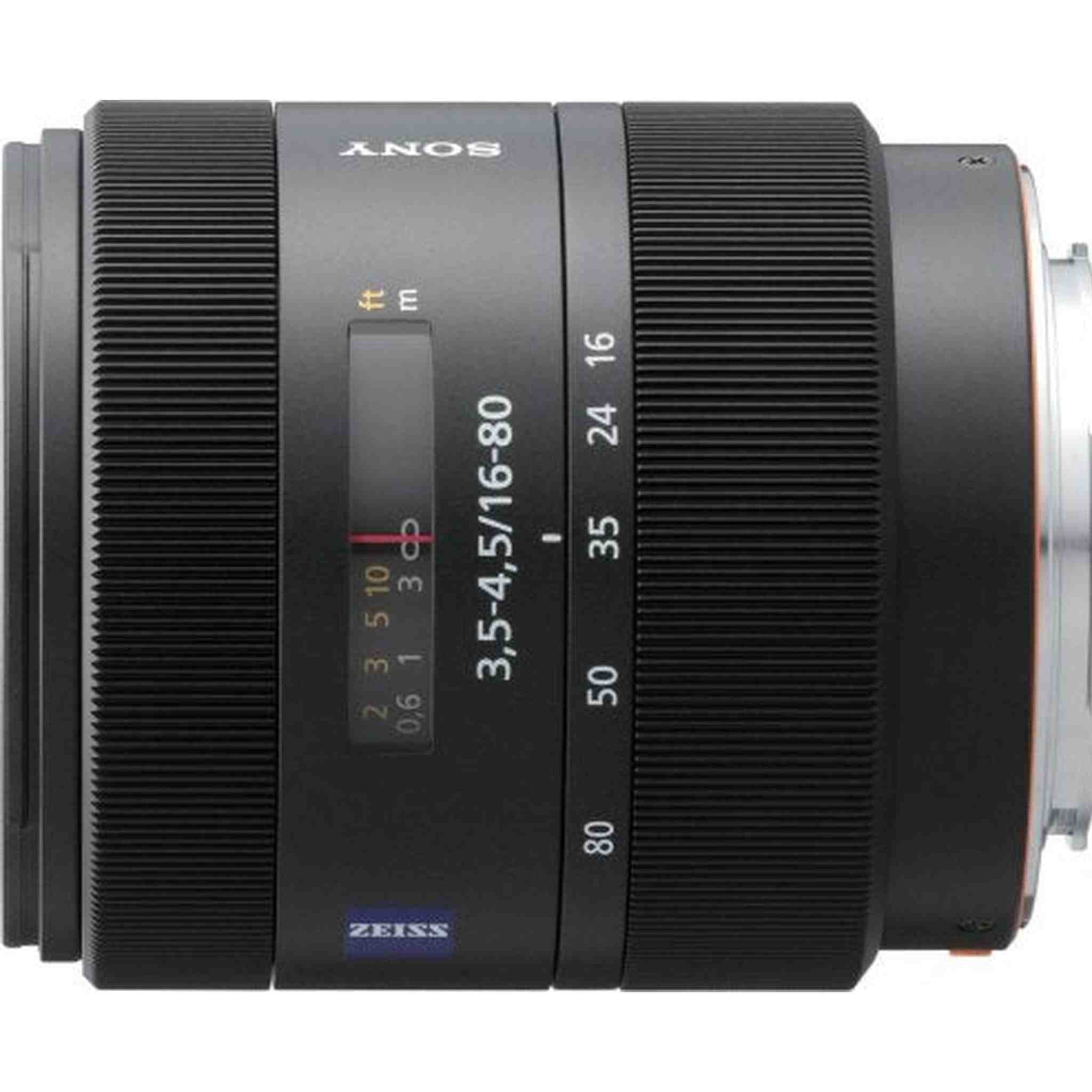 Sony 16-80mm f/3.5-4.5 Carl Zeiss Vario-Sonnar T DT Zoom Lens for Sony Alpha Digital SLR Camera - Used Sony