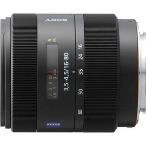 Sony 16-80mm f/3.5-4.5 Carl Zeiss Vario-Sonnar T DT Zoom Lens for Sony Alpha Digital SLR Camera - Used Sony