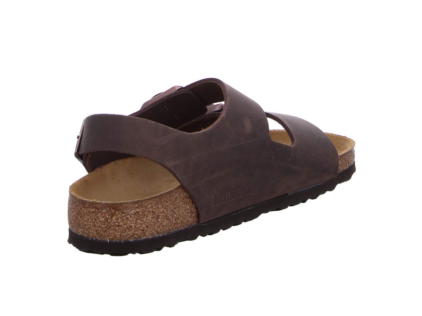 Birkenstock Unisex Milano Leather Sandals, Habana Brown, 9 Women/7 Men