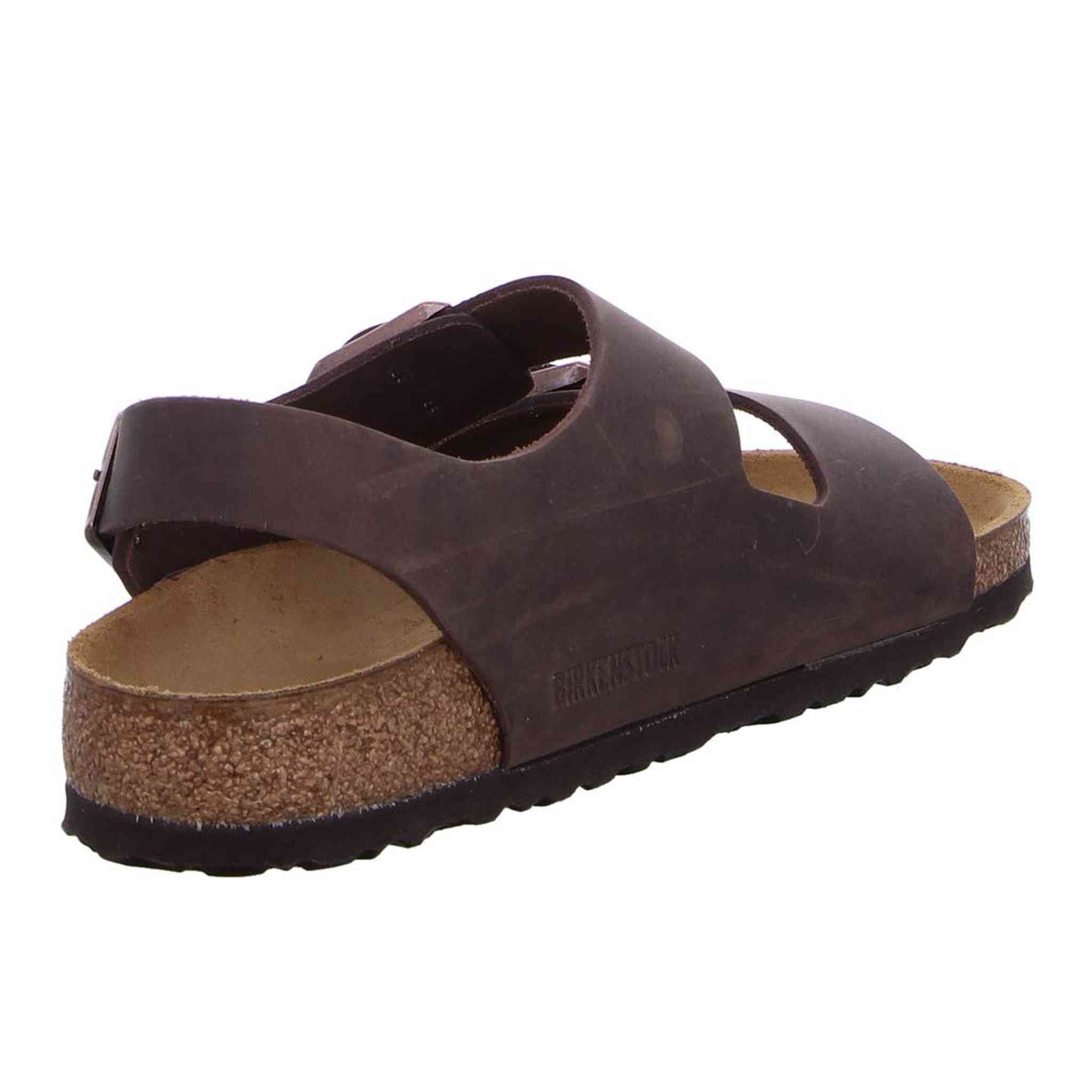Birkenstock Unisex Milano Leather Sandals, Habana Brown, 9 Women/7 Men