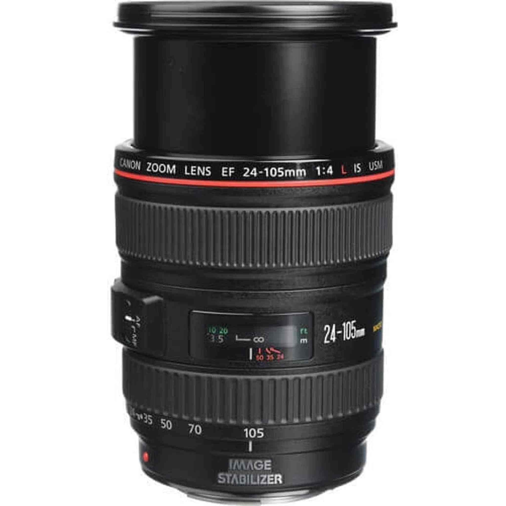Canon EF 24-105mm f/4 L IS USM Lens for Canon EOS SLR Cameras - White Box Bulk Packaging Canon