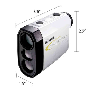 Nikon Coolshot 20i GII Golf Laser Slope Rangefinder, Standard Version White with yellow trim, Medium - Used Nikon