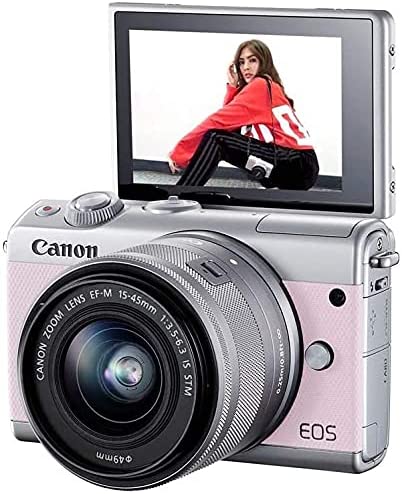 Canon EOS M100 Mirrorless Digital Camera with 15-45mm Lens Bundle