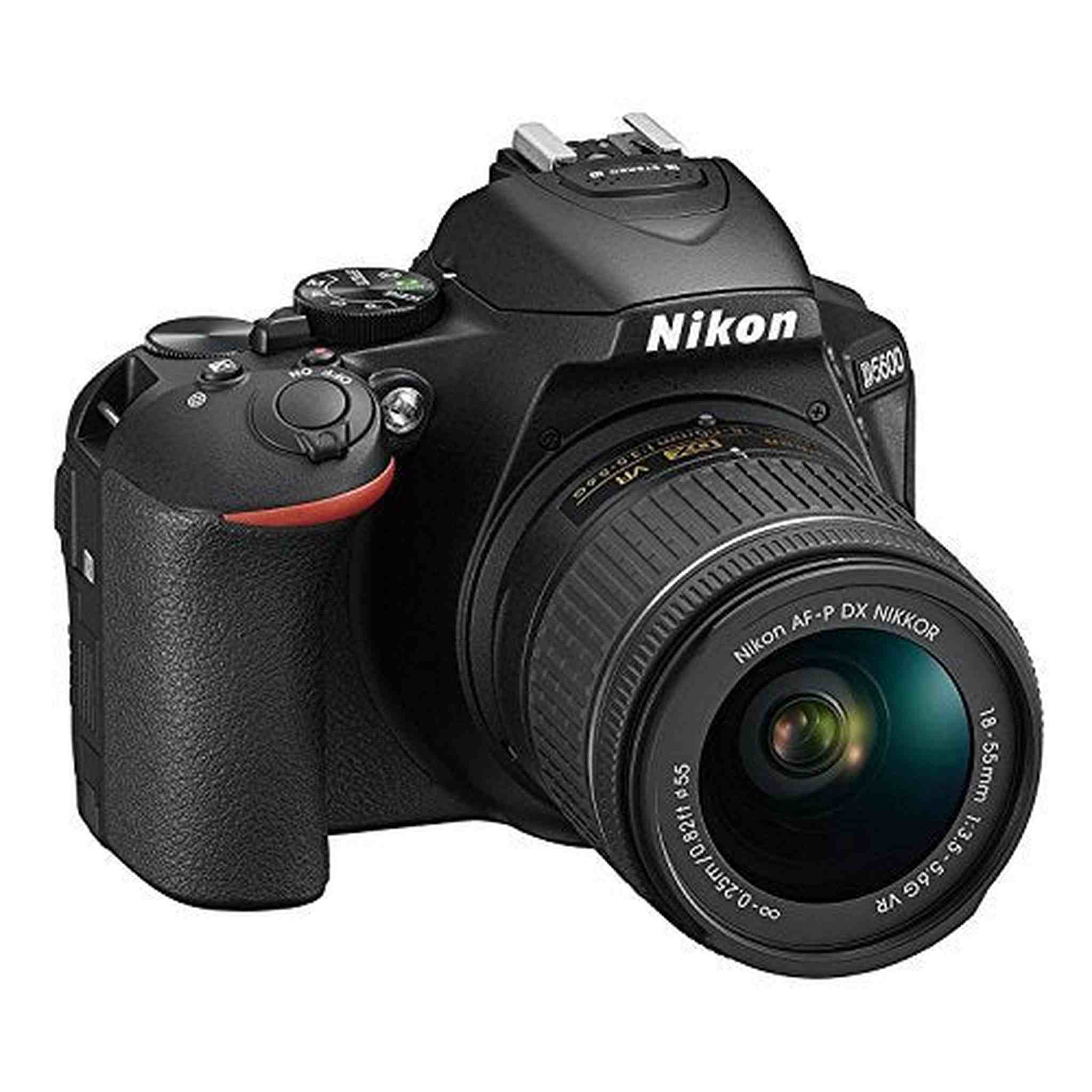 Nikon D5600 DX-format Digital SLR w/ AF-P DX NIKKOR 18-55mm f/3.5-5.6G VR, Touchscreen, Wi-Fi, Bluetooth Renewed - Reconditioned Nikon