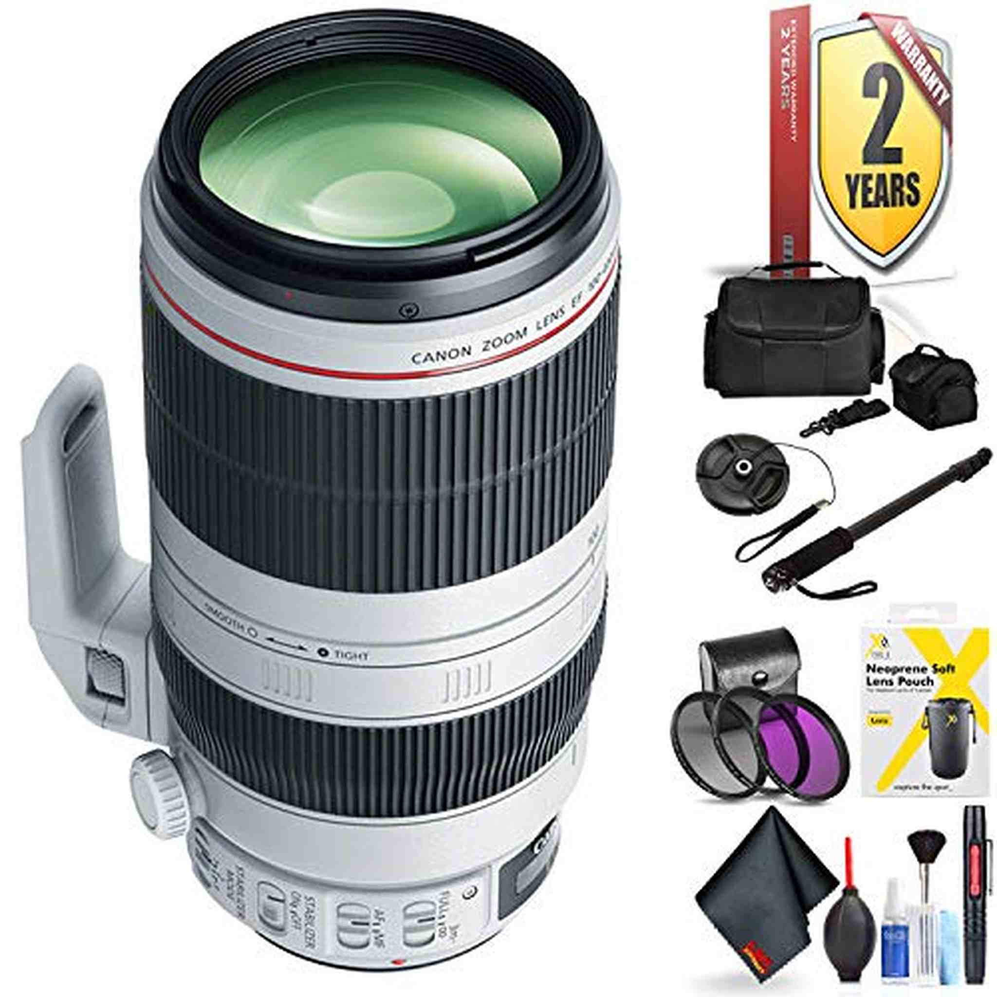 Canon EF 100-400mm F/4.5-5.6L is Ii USM Lens for 6D, 5D Mark IV, 5D Mark III, 5D Mark II, 6D Mark II, 5Dsr, 5Ds, 1Dx, 1D - Used Canon
