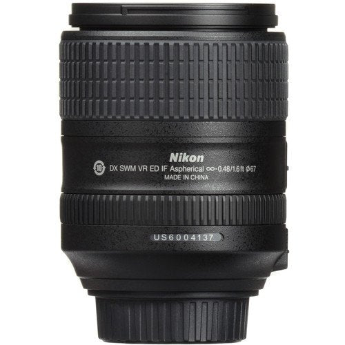 NIKON 18-300MM F/3.5-6.3G ED AF-S DX VR Lens with 1 Year Warranty, Sandisk 64GB Memory, Portable LED Light Deluxe Bundle