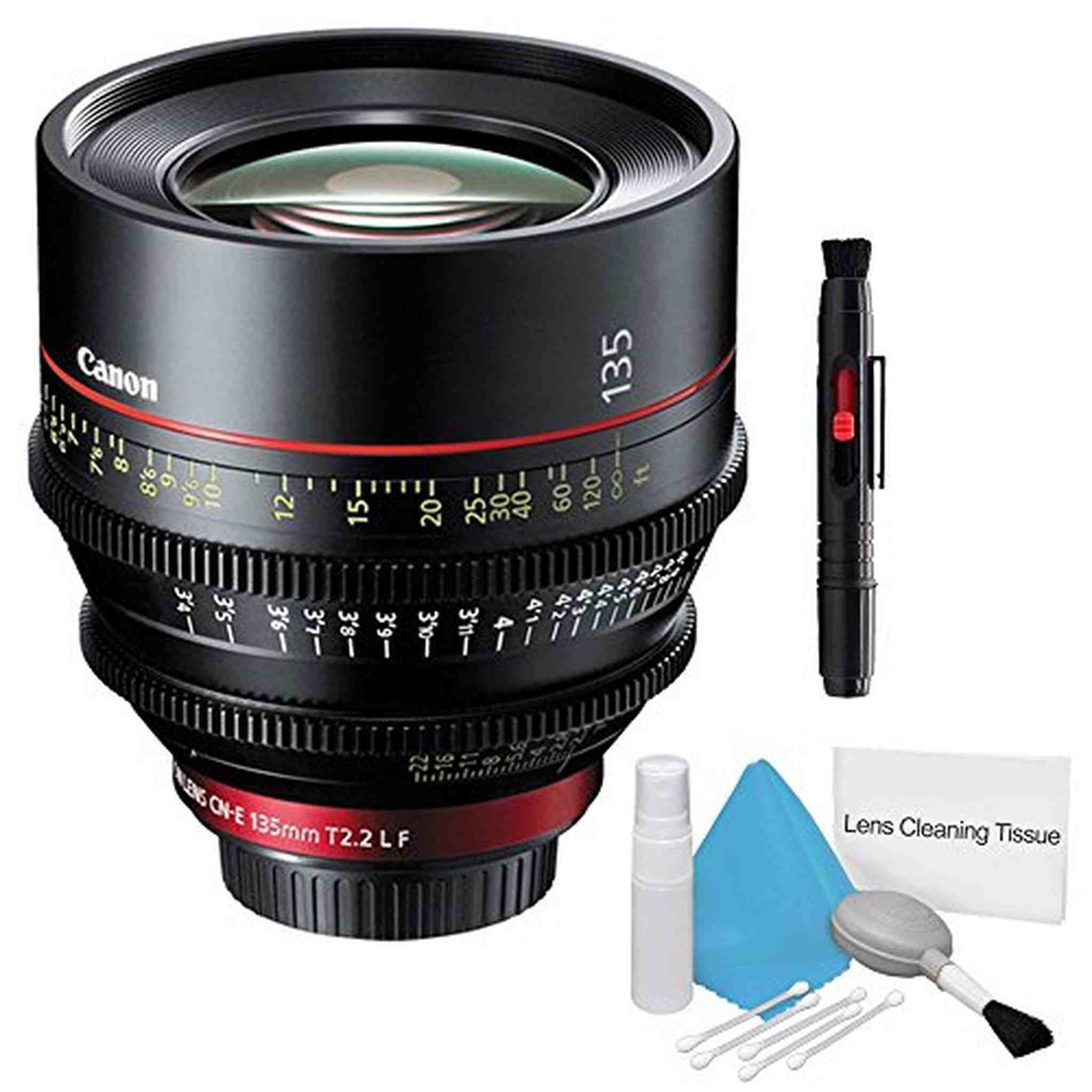 Canon CN-E 135mm T2.2 L F Cinema Prime Lens EF Mount Package
