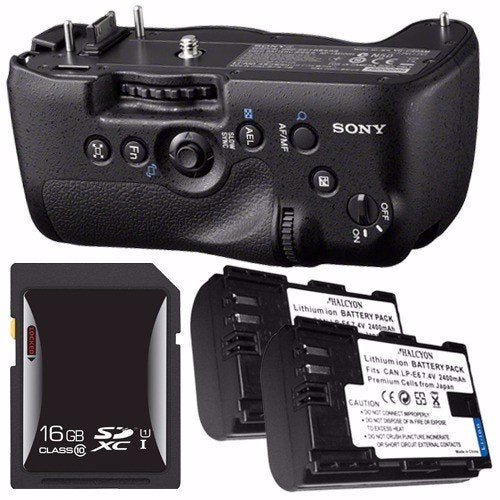 Sony Vertical Battery Grip for Alpha A99 DSLR Camera + NP-FM500H Battery + 16GB SDHC Card Saver Bundle