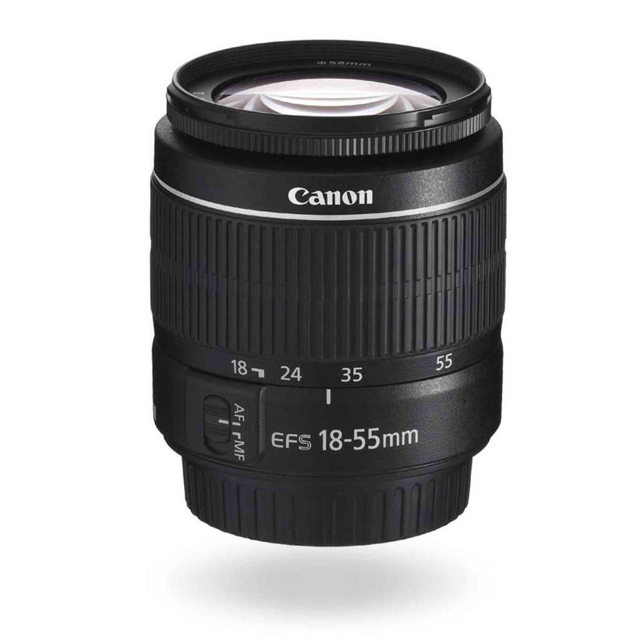 Canon EF-S 18-55mm f/3.5-5.6 III Camera Lens New in White Box International Model No Warranty