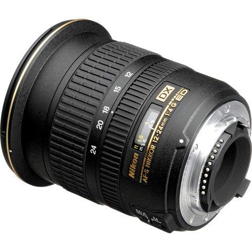 Nikon 2144-IV AF-S DX NIKKOR 12-24mm f/4G If-ED Zoom Lens with Auto Focus for DSLR Cameras International Version No Warranty