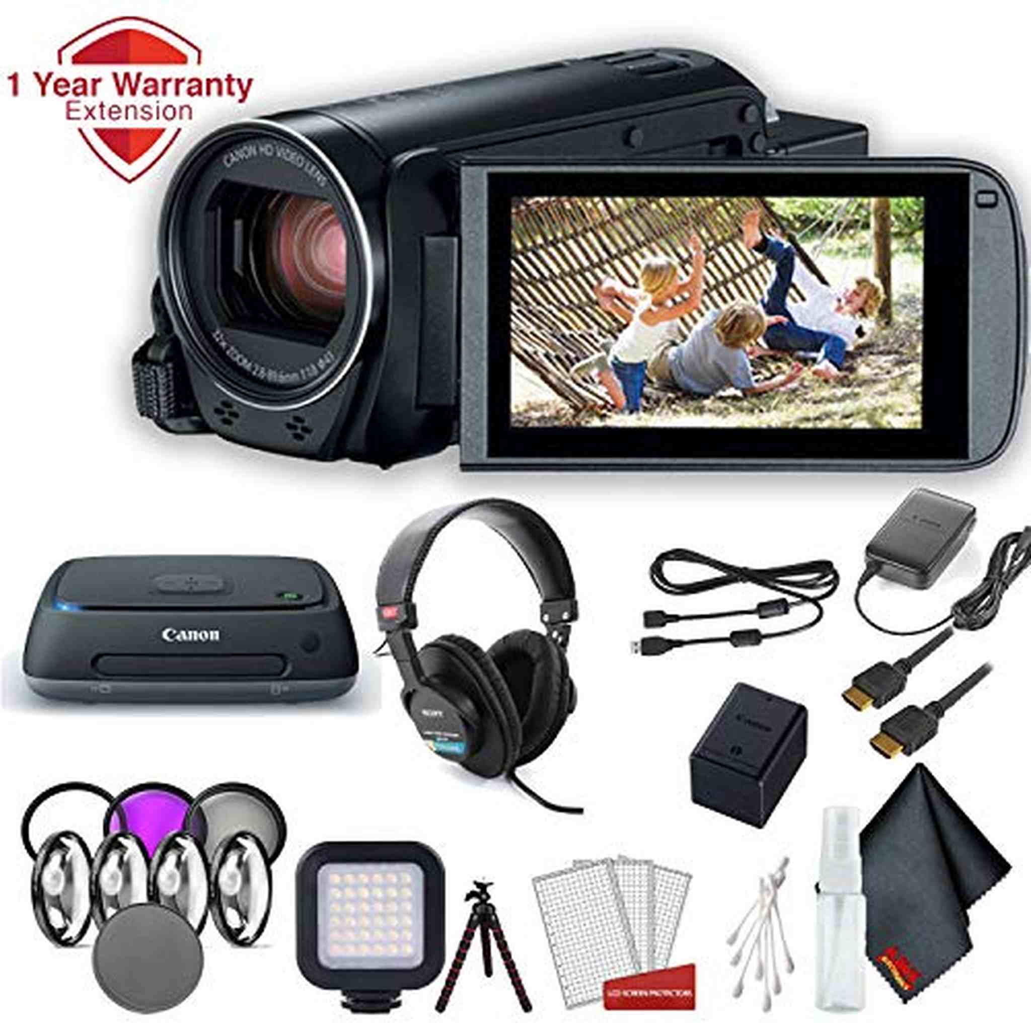 Canon VIXIA HF R800 Camcorder Black Master Accessory Bundle