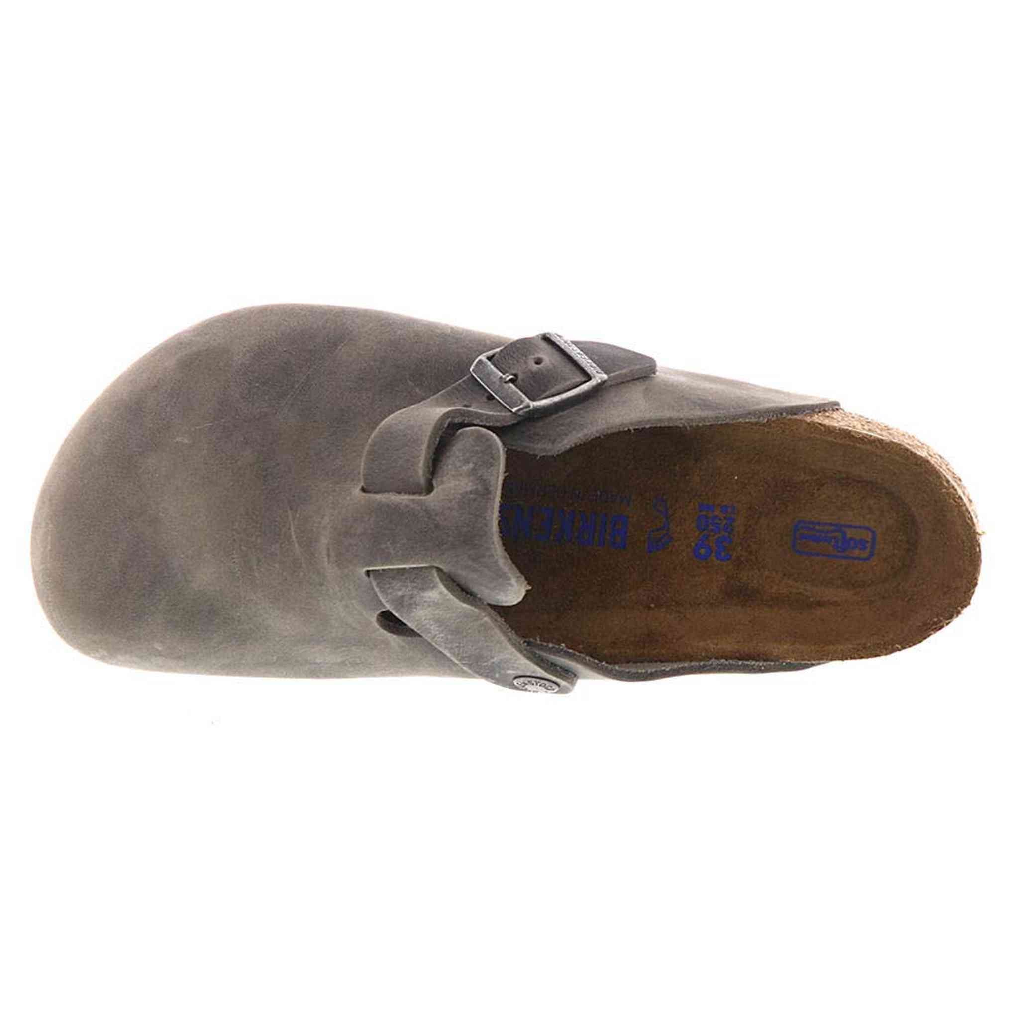 Birkenstock Men's Boston Soft Footbed Clogs, Iron, Grey, 11 Medium US Birkenstock