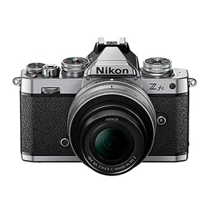 Nikon Z fc DX-Format Mirrorless Camera Body w/NIKKOR Z DX 16-50mm f/3.5-6.3 VR - Silver International Model