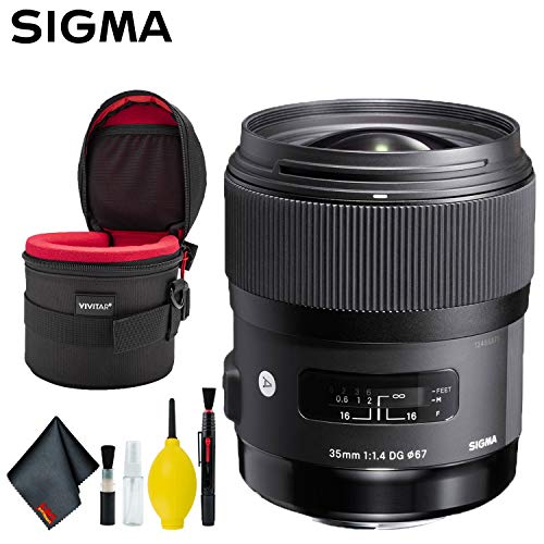 Sigma 35mm f/1.4 DG HSM Art Lens for Canon EF (USA) Deluxe Bundle V2