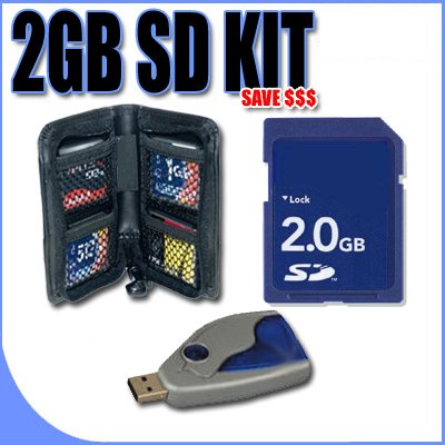 2GB SD Micro SD with SD Adapter Memory Card Secure Digital BigVALUEInc Accessory Saver Bundle for Kodak Cameras