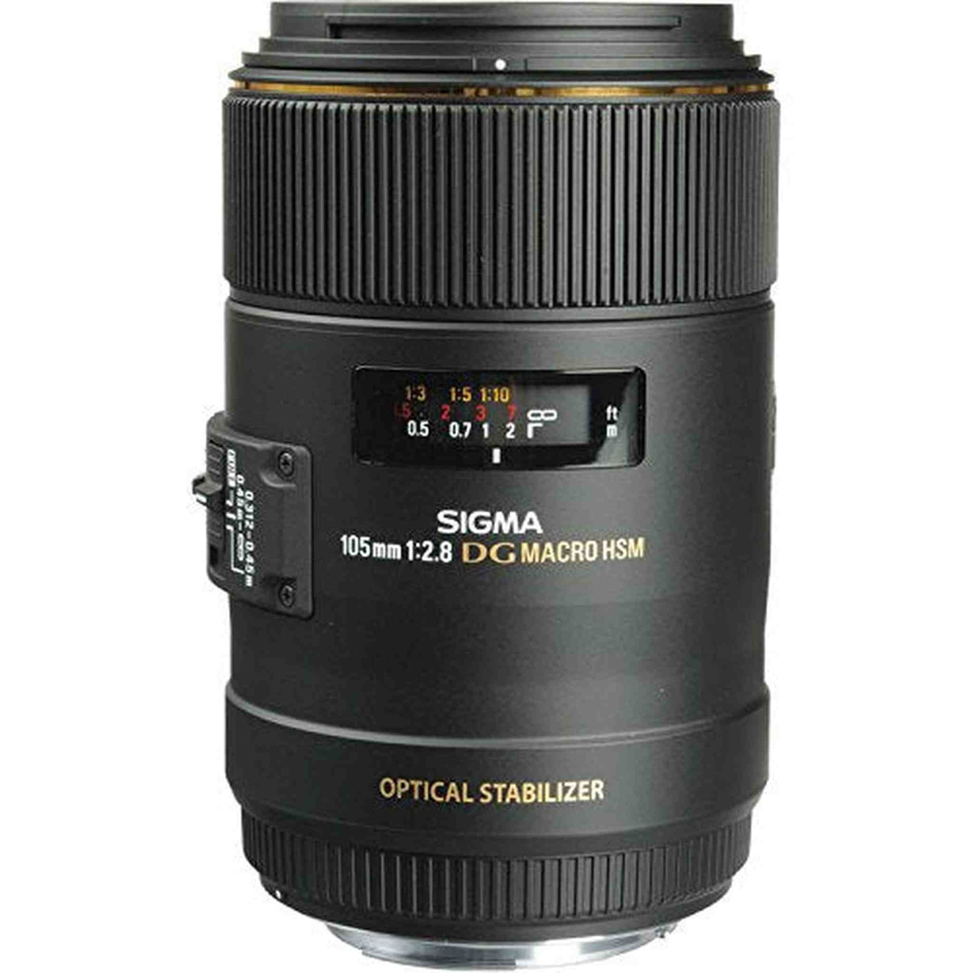 Sigma 105mm f/2.8 EX DG OS HSM Macro Lens for Canon EF Intl Standard Bundle
