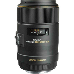 Sigma 105mm f/2.8 EX DG OS HSM Macro Lens for Canon EF Intl Deluxe Bundle