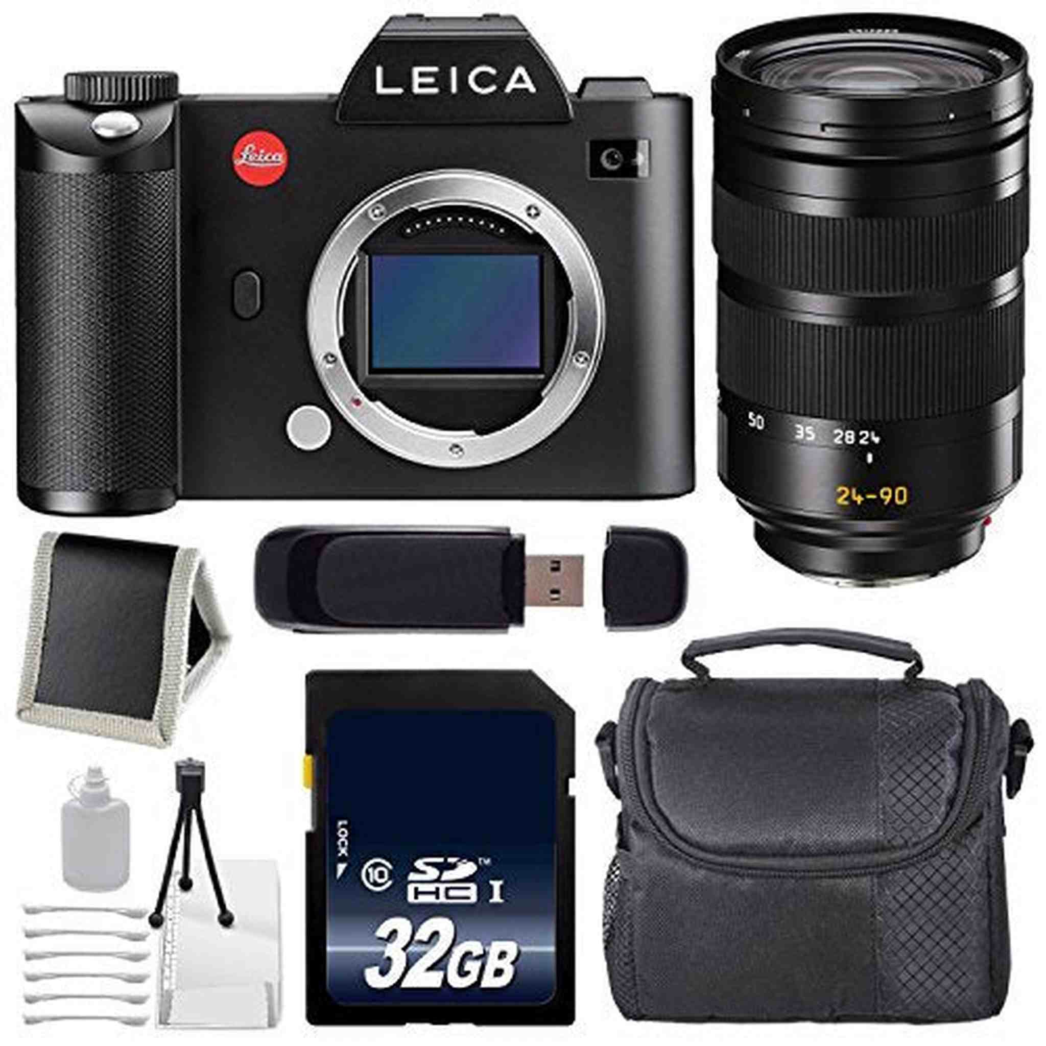 Leica SL Typ 601 Mirrorless Digital Camera International Version + Leica Vario-Elmarit-SL 24-90mm f/2.8-4 ASPH. Lens Leica