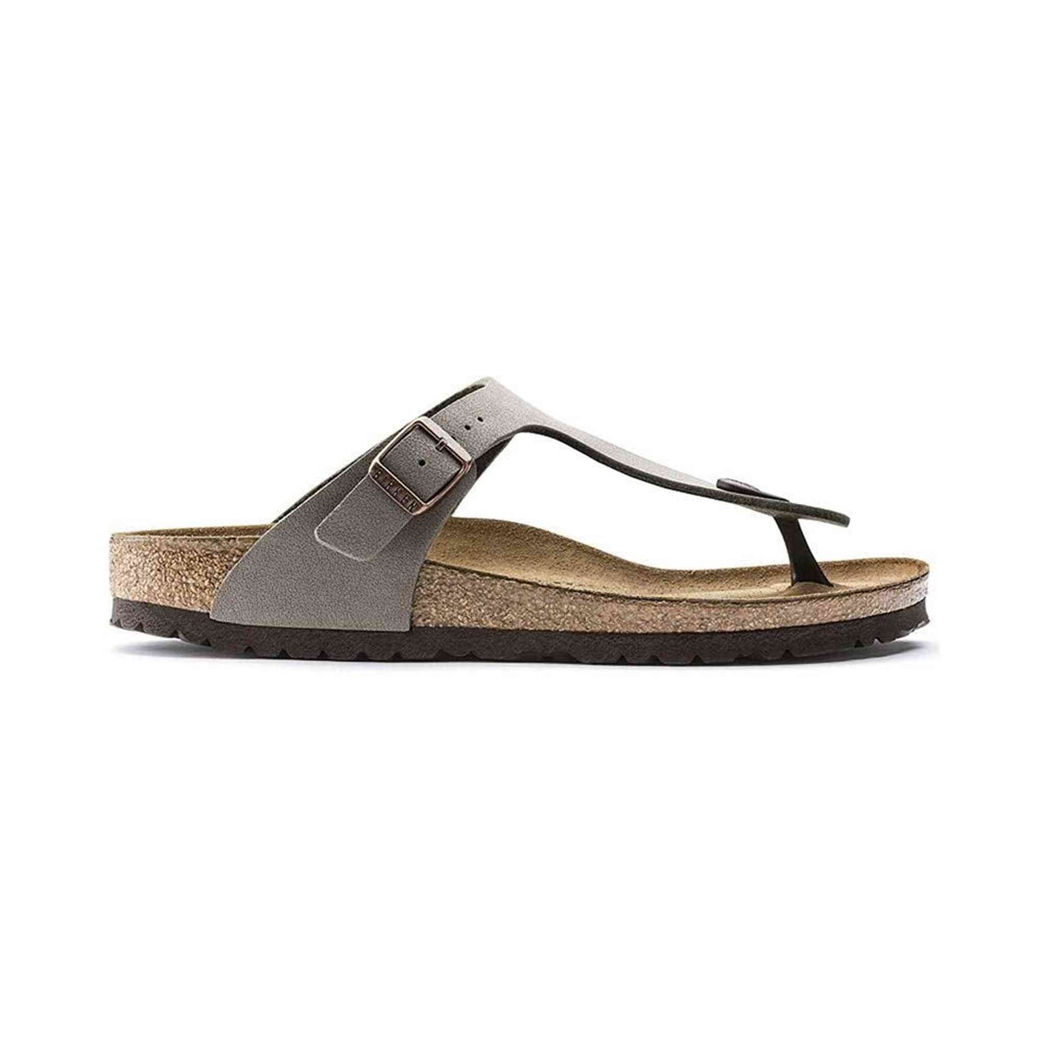 Birkenstock Women's GIzeh Thong Sandal, Stone, 38 M EU/7-7.5 B M US Birkenstock
