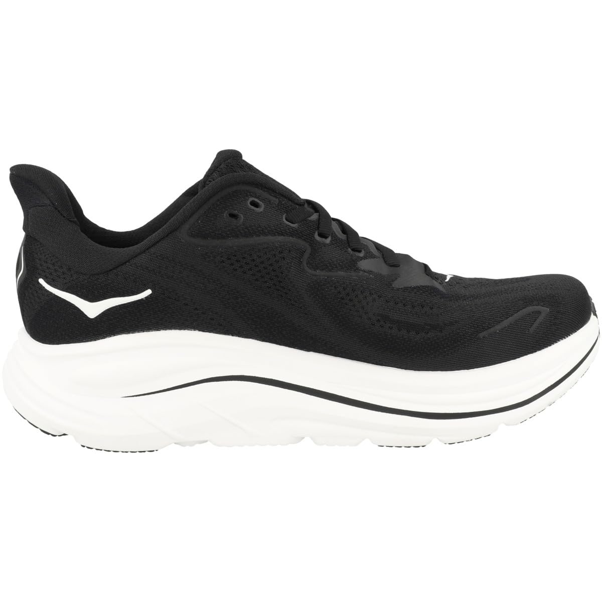 Hoka Men's Clifton 10 Black/White 12 Medium