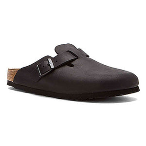 Birkenstock Boston Classic Arch Clog,Black Oiled Leather,45 M EU