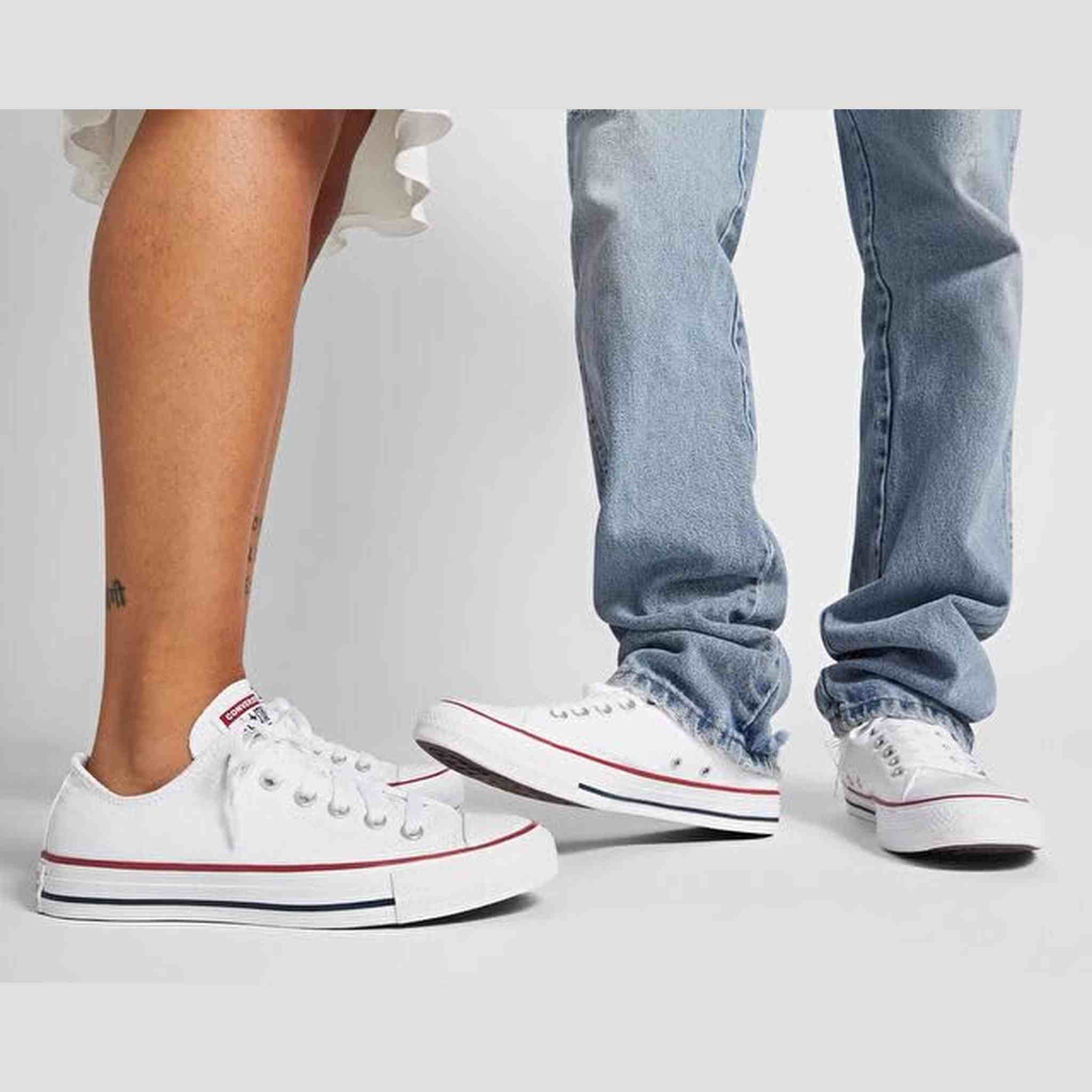 Converse Chuck Taylor All Star Canvas Low Top Sneaker, Optical White ,10 mens_us/12 womens_us