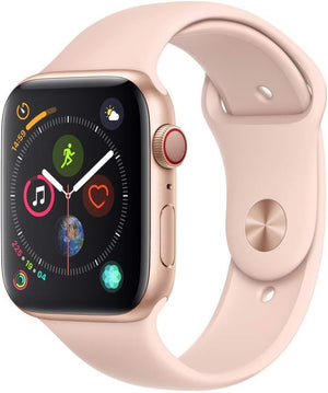 Apple Watch Series 4 GPS + Cellular, 44mm - Gold Aluminum Case with Pink Sand Sport Band