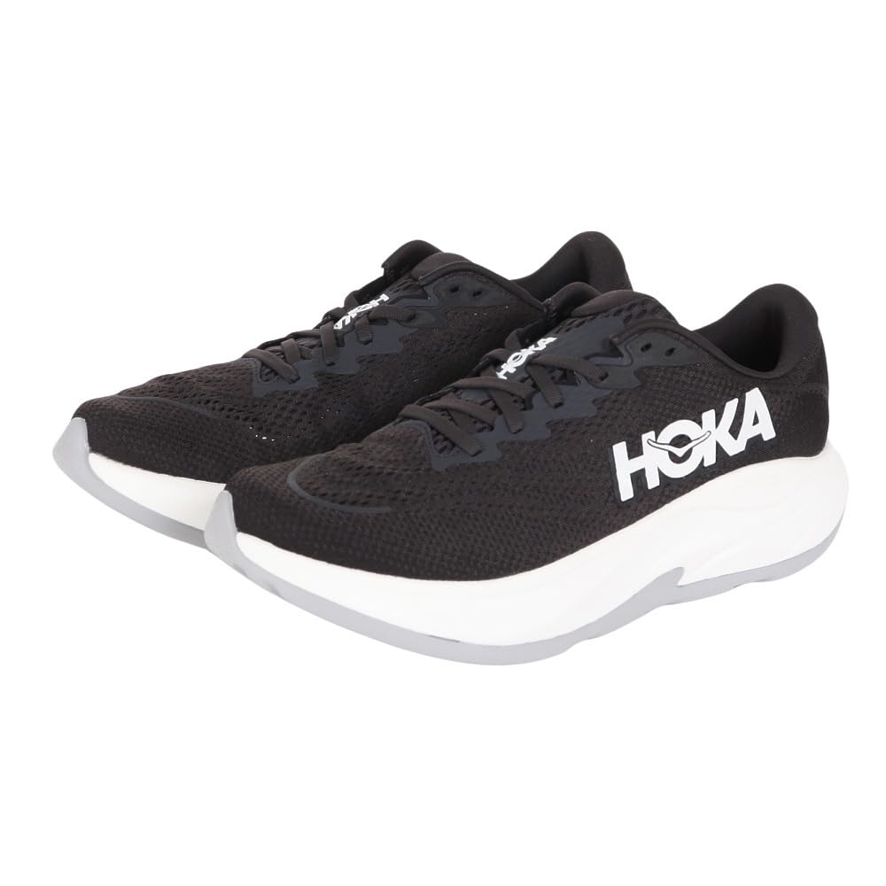 Hoka Men's Rincon 4 Sneaker, Black/White, 11.5