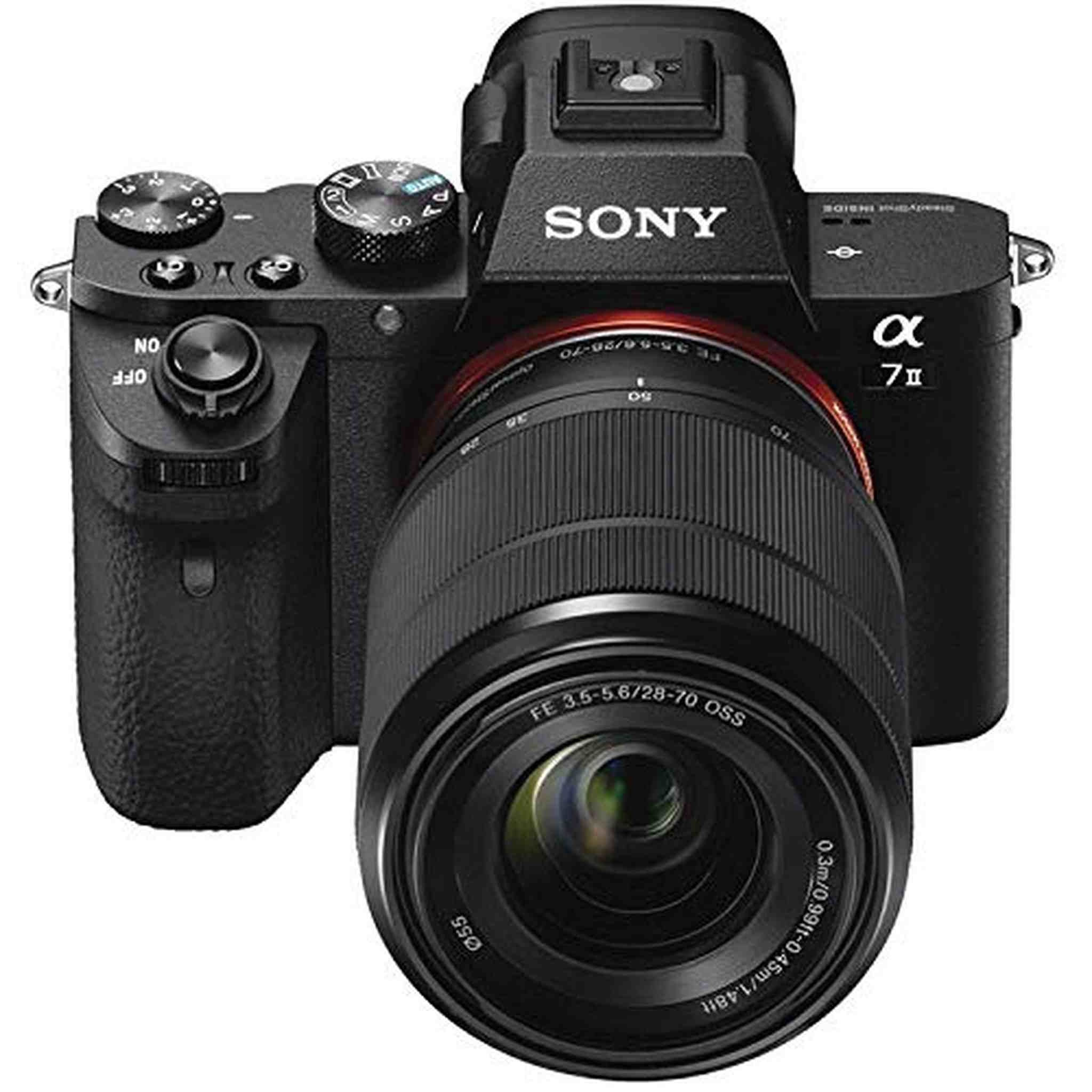 Sony Alpha a7 II Mirrorless Camera with FE 28-70mm f/3.5-5.6 OSS Lens ILCE7M2K/B With Sony FE 85mm Lens, Soft Bag, Additional Battery, 64GB Memory Card, Card Reader , Plus Essential Accessories