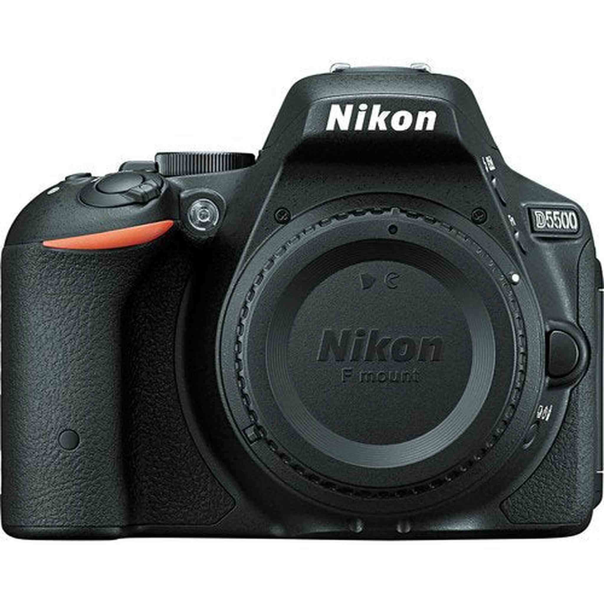 Nikon D5500 Digital SLR DX-format Camera Black Body Only - International Version No Warranty Nikon
