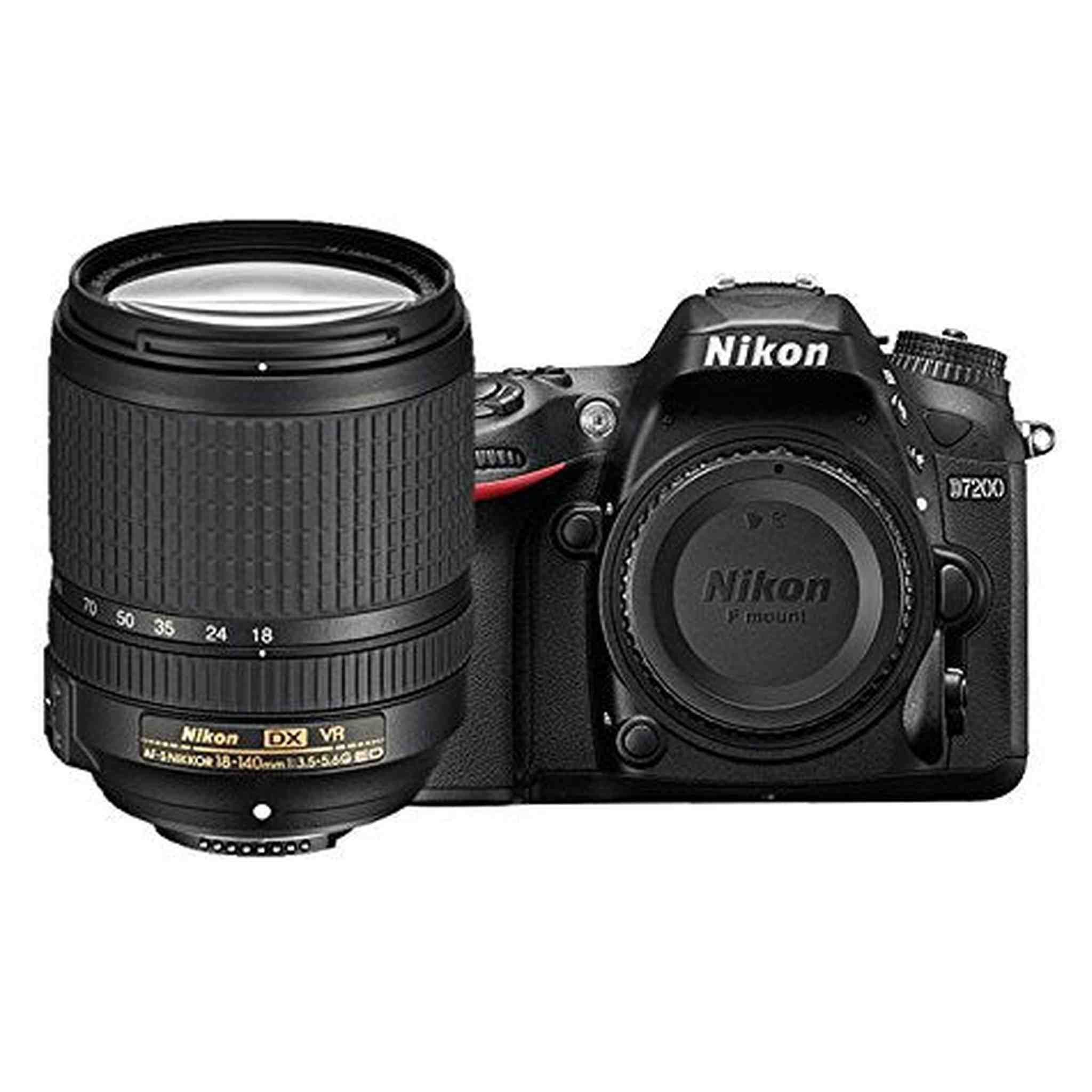 Nikon D7200 DX-format DSLR w/ 18-140mm VR Lens Black - Used Nikon