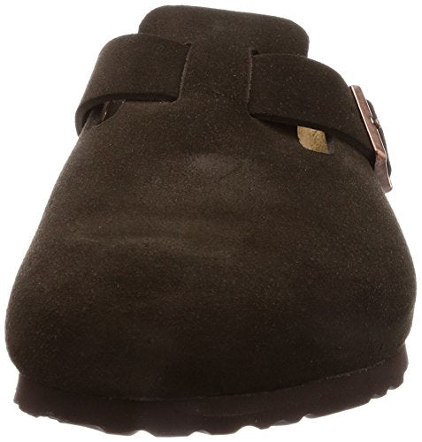 Birkenstock Classic Women's Boston Soft Clogs - Narrow, Mocha, Brown, 9-9.5 Medium US