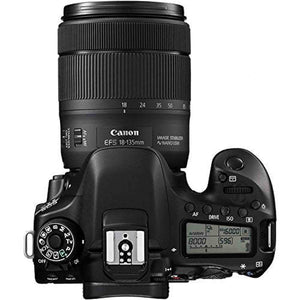 Canon EOS 80D DSLR Camera with 18-135mm Lens Intl Model Deluxe Bundle