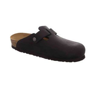 Birkenstock Original Boston Oiled Leather Regular Width, Black 46 W EU Birkenstock
