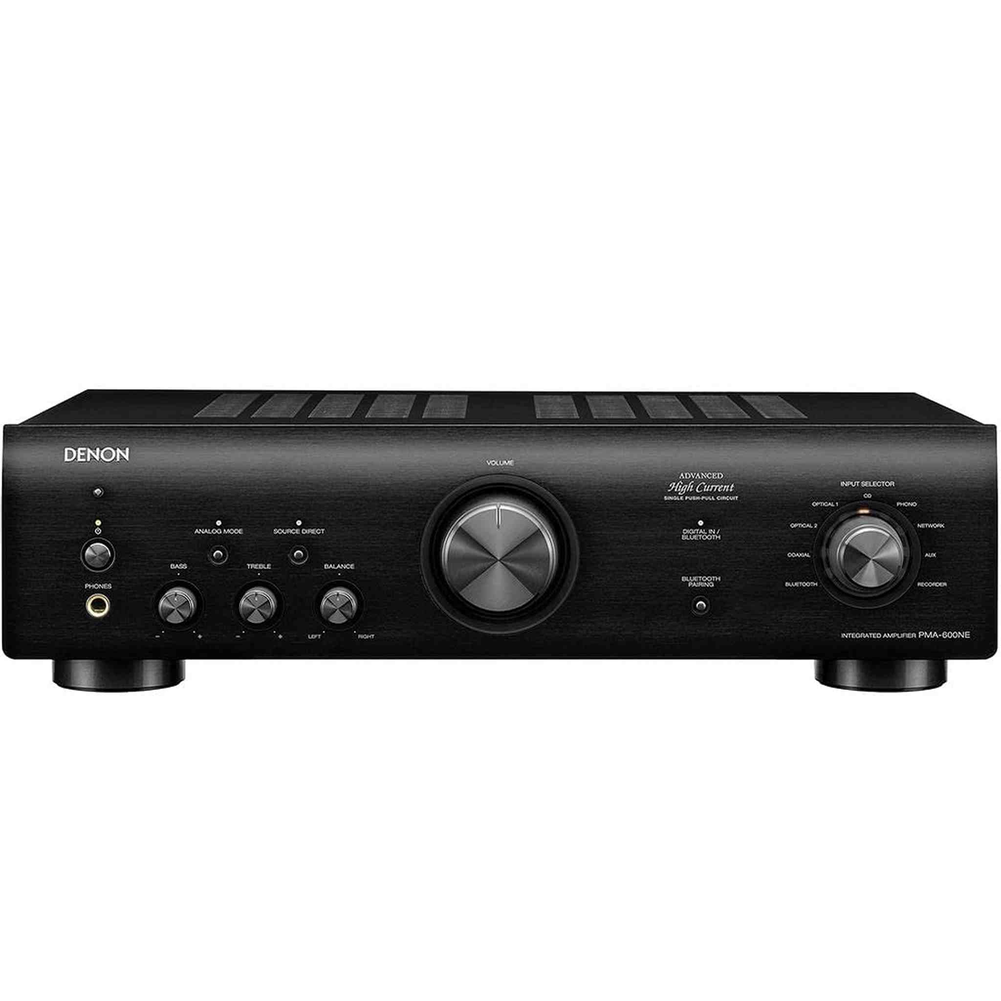 Denon PMA-600NE Stereo Integrated Amplifier | Bluetooth Connectivity | 70W x 2 Channels | Built-in DAC and Phono Pre-Amp | Analog Mode | Advanced Ultra High Current Power Denon