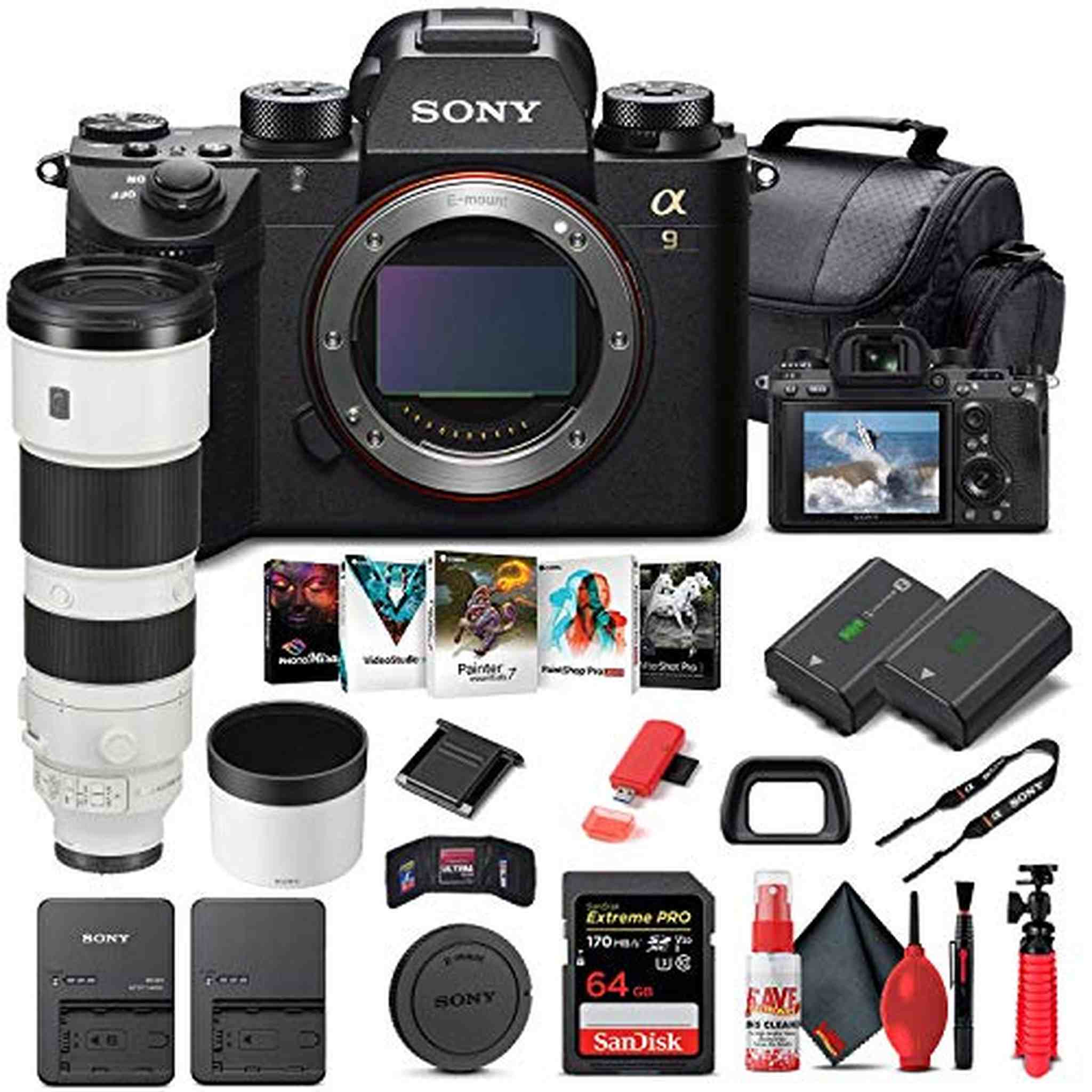 Sony Alpha a9 II Mirrorless Camera W/ Sony FE 200-600mm Lens - Basic Bundle - Reconditioned Sony