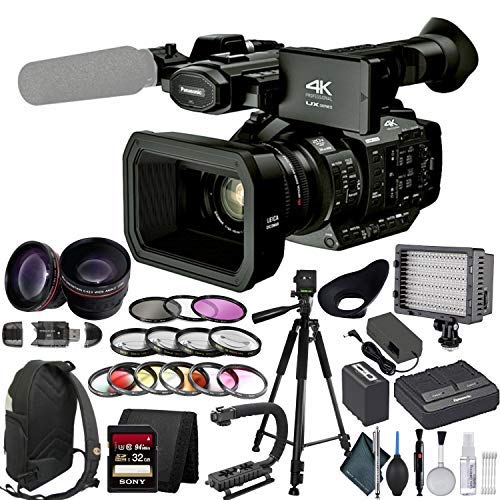 Panasonic AG UX180 4K Professional Camcorder with Studio Bundle