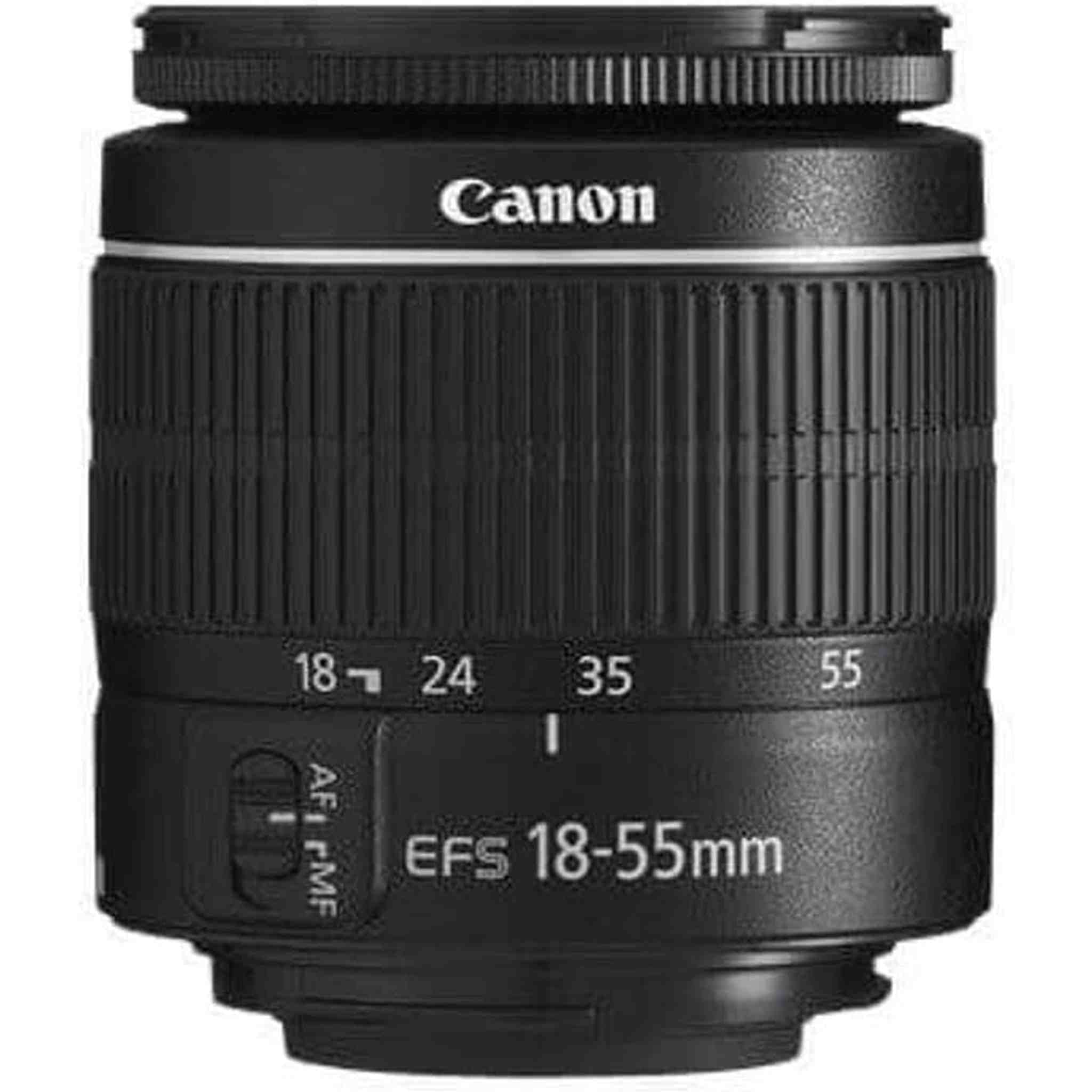 Canon EF-S 18-55mm f/3.5-5.6 III Camera Lens Bulk Packaging - Reconditioned Canon