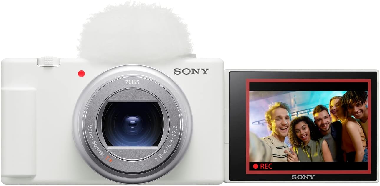 Sony ZV-1 II Vlog Camera for Content Creators and Vloggers (White)