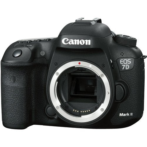 Canon EOS 7D Mark II DSLR Camera (International Model) (9128B002) W/Bag, Extra Battery, LED Light, Mic, Filters and More